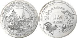 World Coins - France, 1/4 Euro, Année de la Chine en France, 2004, Paris, Silver,