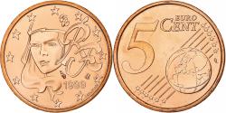 World Coins - France, 5 Euro Cent, BU, 1999, Monnaie de Paris, Copper Plated Steel,
