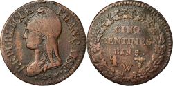 World Coins - Coin, France, Dupré, 5 Centimes, AN 5, Lille, , Bronze, KM:640.11
