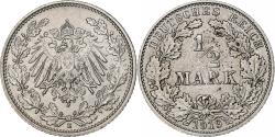 World Coins - GERMANY - EMPIRE, 1/2 Mark, 1919, Muldenhütten, Silver, , KM:17