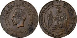 World Coins - France, Medal, Napoléon III, Fêtes Impériales, 1854, Brass,