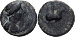 Ancient Coins - Kushan Empire, Vima Takto, Drachm, 55-105, Bronze,
