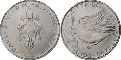 World Coins - Vatican, Paul VI, 100 Lire, 1973 (Anno XI), Rome, Stainless Steel,
