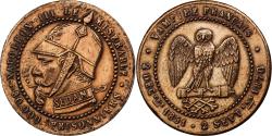 World Coins - France, Satirical coin, Napoléon III, 1870, Bronze,