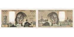 World Coins - France, 500 Francs, Pascal, 1976-04-01, H.57, EF(40-45)