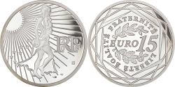 World Coins - France, Semeuse, 15 Euro, 2008, Paris, BE, , Silver, KM:1535