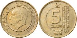 World Coins - Coin, Turkey, 5 Kurus, 2012, , Brass, KM:1240