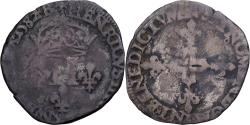 World Coins - Coin, France, Henri III, Double Sol Parisis, 1582, Montpellier,