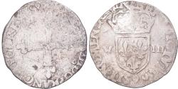 World Coins - Coin, France, Henri III, 1/8 Ecu, 1579, Rennes, , Silver, Gadoury:485