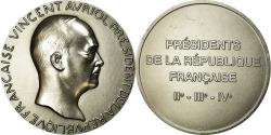 World Coins - France, Medal, Les Présidents de la République, Vincent Auriol, Politics