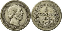 World Coins - Coin, Netherlands, William III, 5 Cents, 1850, , Silver, KM:91