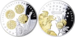 World Coins - France, Medal, 10 ans d'adieu au Franc, Liberté, Égalité, Fraternité