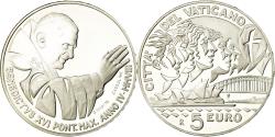 World Coins - Vatican, Pape Benoit XVI, 5 Euro, Journée de la jeunesse, 2008,