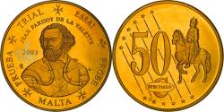 World Coins - Malta, 50 Euro Cent, 2003, unofficial private coin, , Brass