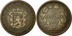 World Coins - Coin, Luxembourg, William III, 5 Centimes, 1870, Utrecht, , Bronze