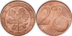 World Coins - Germany, 2 Centimes, error, 2016, Munich, Copper Plated Steel,