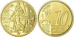 World Coins - France, 10 Euro Cent, 2013, BE, , Brass, KM:1410