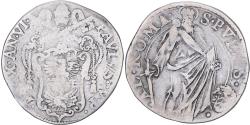 World Coins - Papal States, Paul V, Testone, Anno VI (1610), Rome, Silver,