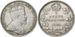 World Coins - Canada, Edward VII, 5 Cents, 1905, Royal Canadian Mint, Silver, , KM:13