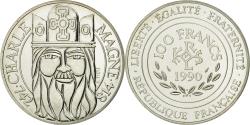 World Coins - Coin, France, Charlemagne, 100 Francs, 1990, Paris, , Silver, KM:982