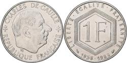World Coins - France, Charles de Gaulle, Franc, 1988, Paris, , Nickel, KM:963