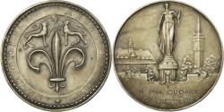World Coins - France, Medal, Lille a bien Mérité la Patrie, 1957, , Silvered bronze