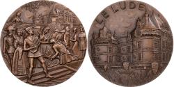 World Coins - France, Medal, Château du Lude, 1974, Bronze, Torcheux,