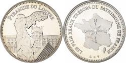 World Coins - France, Medal, Trésors du Patrimoine, Pyramide du Louvre, n.d., Copper-nickel