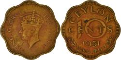 World Coins - Coin, Ceylon, George VI, 10 Cents, 1951, , Nickel-brass, KM:121