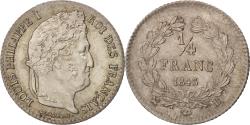 World Coins - Coin, France, Louis-Philippe, 1/4 Franc, 1843, Rouen, , Silver