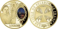 World Coins - France, Medal, Lourdes, Lieu de Pélerinage Français, Religions & beliefs