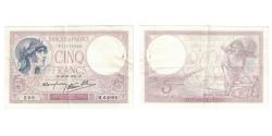 World Coins - France, 5 Francs, Violet, 1939, 1939-10-26, AU(50-53), Fayette:4.13, KM:83