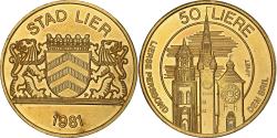 World Coins - Belgium, Token, 50 Liere - Lier, 1981, Bronze,