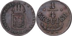 World Coins - Austria, Franz I, 1/4 Kreuzer, 1816, Kremnica, Copper, , KM:2107