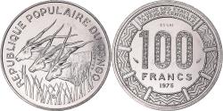 World Coins - Coin, Congo Republic, 100 Francs, 1975, Monnaie de Paris, ESSAI,
