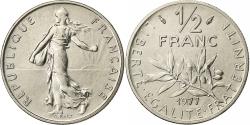 World Coins - France, 1/2 Franc, Semeuse, 1977, Paris, FDC, Nickel, , Gadoury:429
