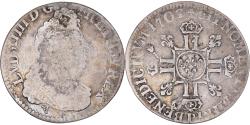 World Coins - Coin, France, Louis XIV, 1/4 Ecu aux 8 L, 1704, Dijon, Holed, , Silver