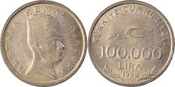 World Coins - Coin, Turkey, 100000 Lira, 100 Bin Lira, 1999