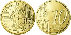 World Coins - France, 10 Euro Cent, 2007, BE, , Brass, KM:1410
