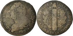 World Coins - Coin, France, 2 sols françois, 2 Sols, 1792, Paris, , Bronze