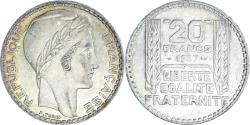 World Coins - Coin, France, Turin, 20 Francs, 1937, Paris, , Silver, KM:879