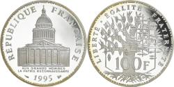 World Coins - Coin, France, Panthéon, 100 Francs, 1995, Paris, Proof, , Silver