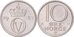 World Coins - Coin, Norway, 10 Öre, 1987