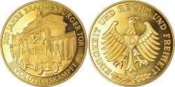 World Coins - Germany, Medal, 200 Jahre Brandenburger Tor, Revolutionskämpfe, History, 1991