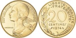 World Coins - Coin, France, Marianne, 20 Centimes, 1974, Paris, FDC,