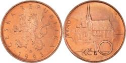 World Coins - Coin, Czech Republic, 10 Korun, 1993, , Copper Plated Steel, KM:4