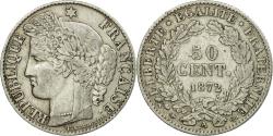 World Coins - Coin, France, Cérès, 50 Centimes, 1872, Paris, , Silver, KM:834.1