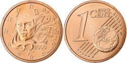 World Coins - France, Euro Cent, BU, 2000, MDP, Copper Plated Steel, , KM:1282