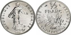 World Coins - France, Semeuse, 1/2 Franc, 1974, Paris, série FDC, , Nickel