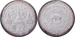 World Coins - Thailand, Rama IV, Baht, n.d. (1860), Silver,